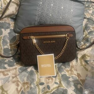 Michael Kors Brown Crossbody Bag